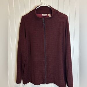 Chico's Deep Red Lightweight Jacket